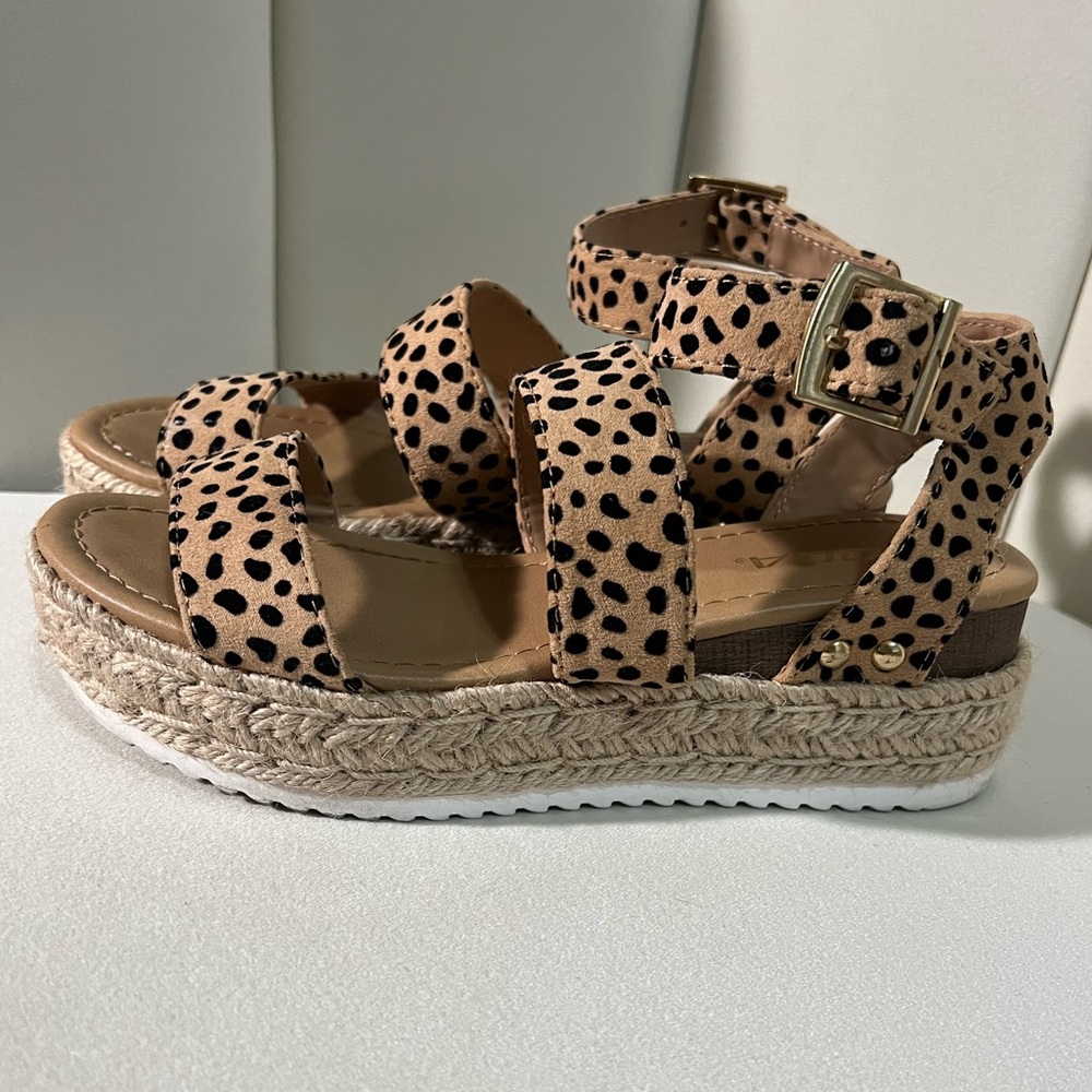 Girls Soda Leopard espadrilles